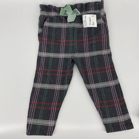Jessica Simpson Pants Girls 18M Gray plaid - Picture 1 of 8